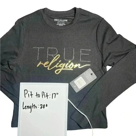 True Religion  CRYSTAL LOGO long sleeve - Picture 7 of 8